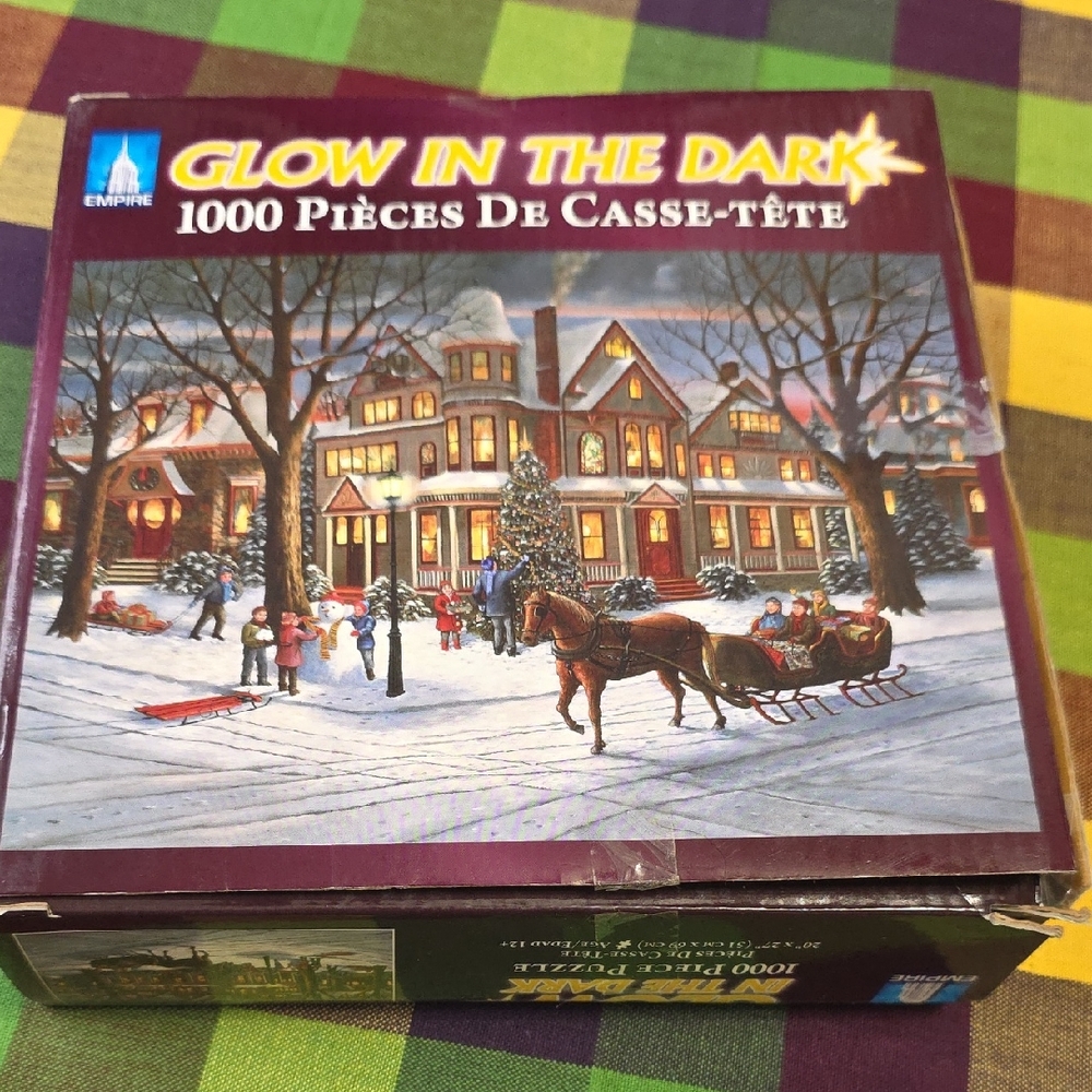 Glow in the Dark Puzzle - Winter Scene